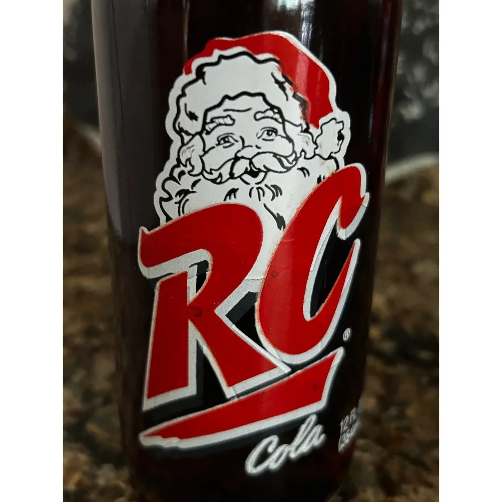 Vintage RC Cola 12 fl oz Bottle‎ Santa Claus Christmas Holiday Collectible